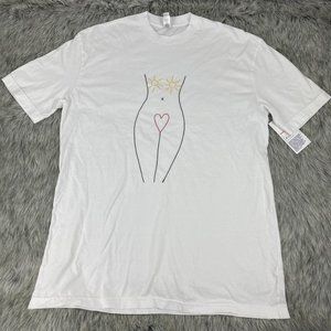 NEW American Apparel x Keur Paris Embroidered Woma